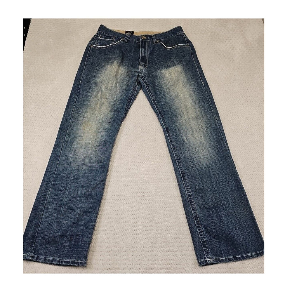 Delf Jeans Mens 34 X 34 Thick Stitch Embroidered Pockets Vintage